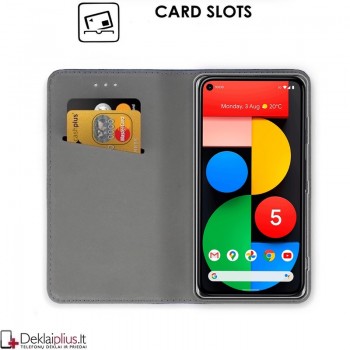 Telone smart magnet serijos atverčiamas dėklas - juodas (Google Pixel 5)
